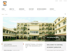 Tablet Screenshot of centralacademyjabalpur.com